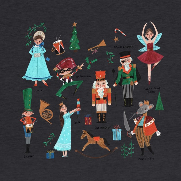 Nutcracker ballet characters pattern by CarolineBMuller